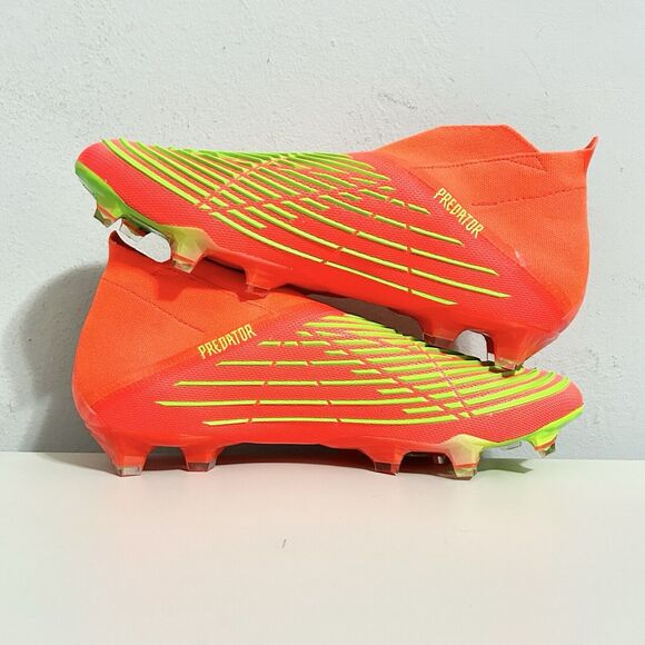 Adidas Predator Edge+ FG “Solar Red Green” Men’s Size 11 Soccer Cleats - Picture 6 of 8